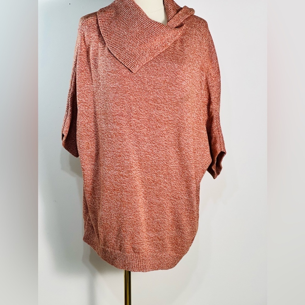 Cabi Women’s Oversized Dolman Sleeve Split Cowl Neck Cotton Sweater Size Medium